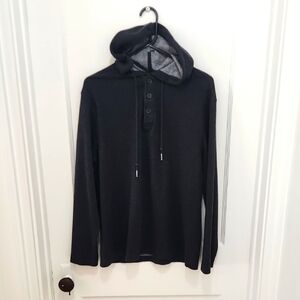 Mizzen + Main Men's Dark Grey Hoodie Size Large